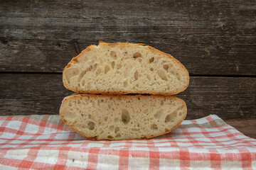 homemade fruit yeast bread with cornflower petals