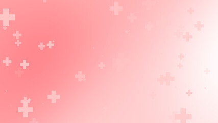 Medical health red cross pattern background. Abstract healthcare for World Blood Donor Day.