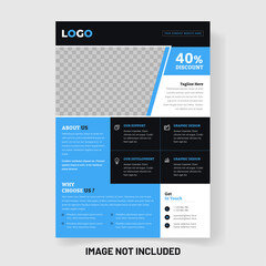 Business Flyer template design for discount offer