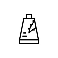 Fototapeta premium Organic product aloe vera icon. Simple line, outline vector elements of healing plant icons for ui and ux, website or mobile application