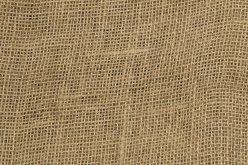 Natural linen striped uncolored textured sacking burlap