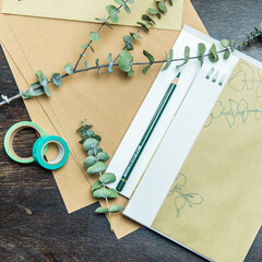 Handlettering - kreativ Briefe schreiben und dekorieren mit Eukalyptus
