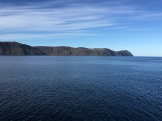 A lanscape in the region of Nordkapp in the very north of Norway.