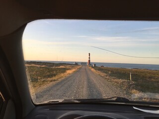The Slettnes lighthouse at the end of the road. September 2018, northern of Norway