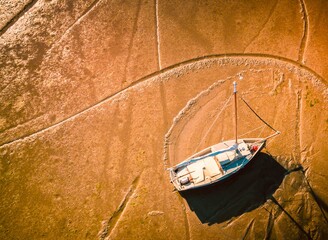 Devon, Boat, Drone shot, Aerial Photography 