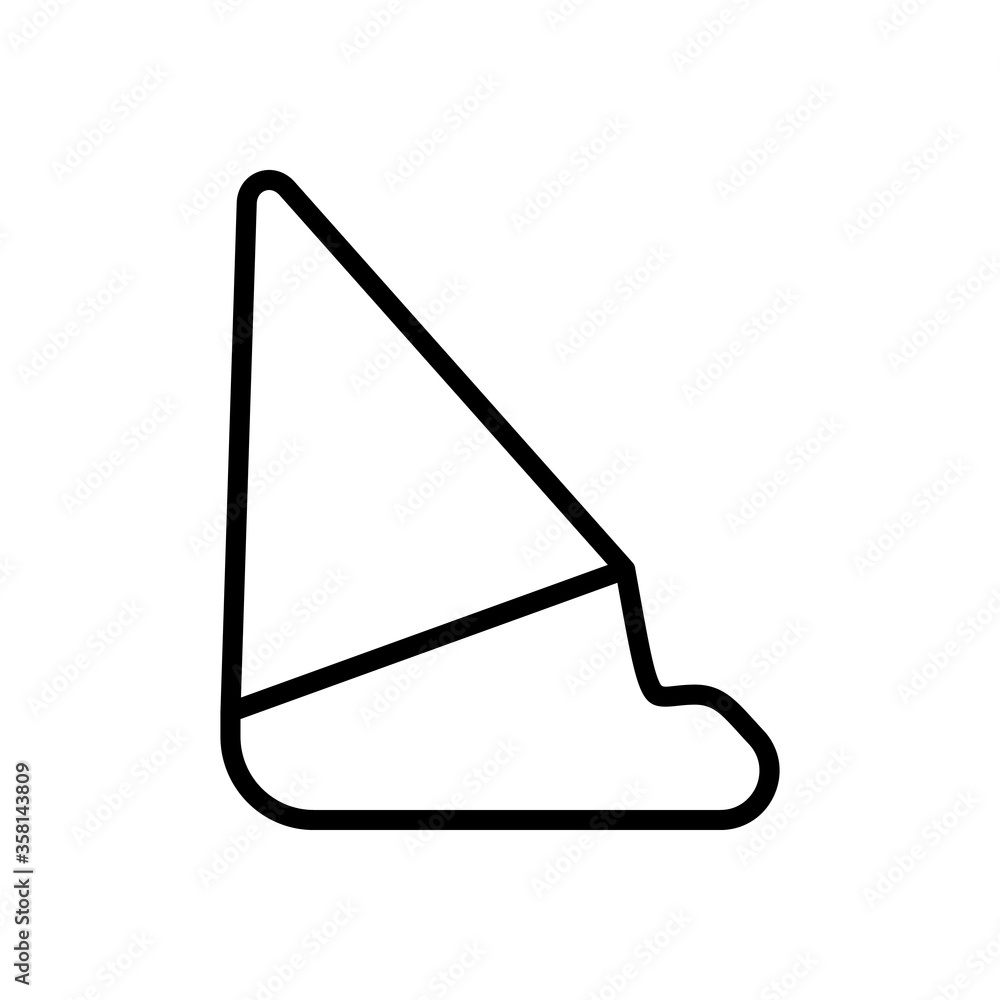 Poster ice cream, waffle cone icon. simple line, outline vector elements of freeze sweet icons for ui and u