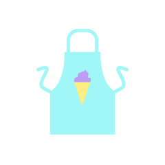 Ice cream, apron icon. Simple color vector elements of freeze sweet icons for ui and ux, website or mobile application