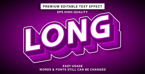 text effect long