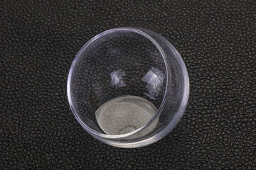 Empty glass bowl