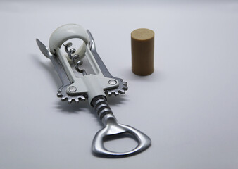 The corkscrew is a tool used to remove corks from a bottle or liter, it has a metal spiral that...