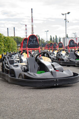 go-kart parking and race track 