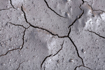 Dry cracked ground