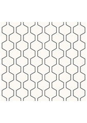 Abstract geometric retro pattern with hexagonal shapes