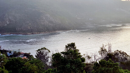 afternoon Knysna lagoon view in color