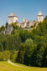Fototapeta na wymiar Gallenstein Castle, Municipality of Sankt Gallen, district Liezen, state of Styria, Austria