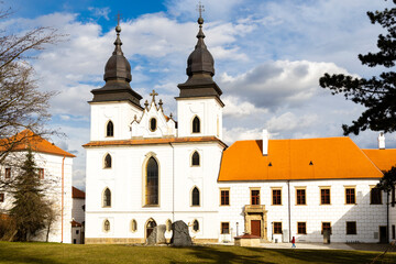 Fototapeta na wymiar St. Procopius basilica and monastery, town Trebic, Czech Republic