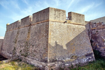 Fototapeta na wymiar Santa Catalina castle in Cadiz, Andalucia. Spain in Europe