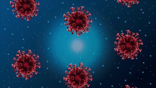 covid19 pandemic particles pattern animated