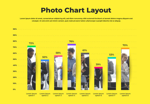 Infographic Chart Layout with Photo Placeholder