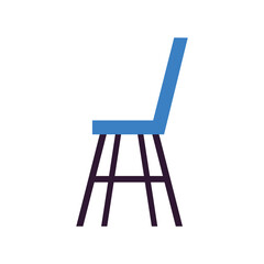 Isolated chair vector design