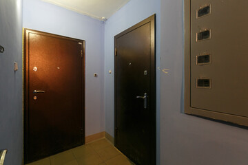 entrance door to the apartment in the entrance