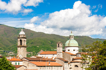 Old town of Pontremoli in Tuscany, Italy