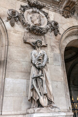 Grace on the facade of the Opera Garnier