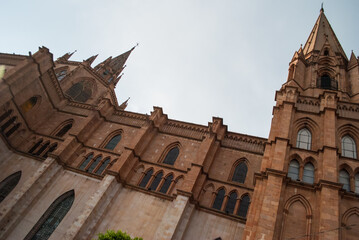 San Jose Obrero, currently the largest church in Arandas, has Romanesque-Gothic style architecture...