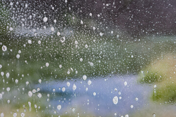 Water splash shower- background wet