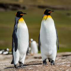 Fototapeta premium King penguins, Falkland Islands, Antarctica