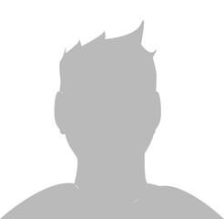 Male Default Placeholder Avatar Profile Gray Picture Isolated on White Background . Vector illustration Avatar