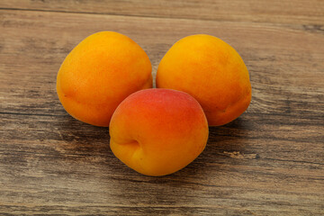 Fresh ripe sweet few apricots