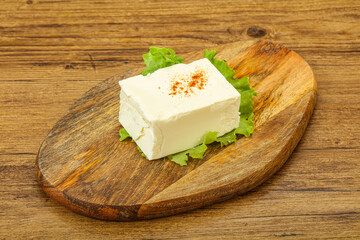 Greek traditional soft feta cheese