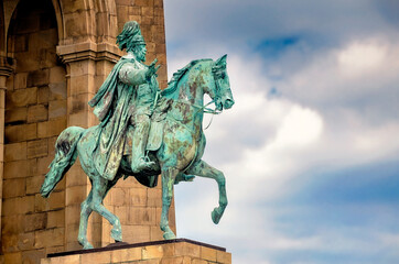 Fototapeta premium Kaiser-Wilhlm-Denkmal von Hohensyburg, Dortmund, Nordrhein-Westfalen, Deutschland 