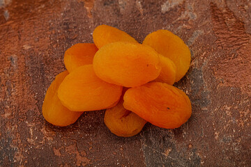 Sweet tasty dried apricot heap