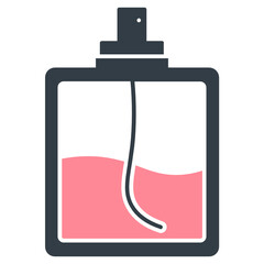 Fototapeta premium fragrance perfume bottle vector icon design 