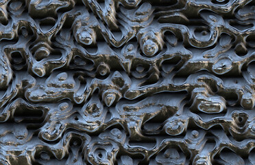 abstract structured strange metal steel 