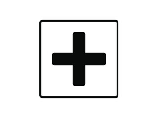 vector icon, help, plus, medicine.