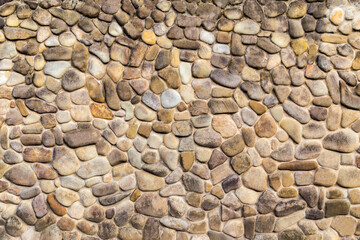 Colorful small pebbles and stones for background texture the concept of nature