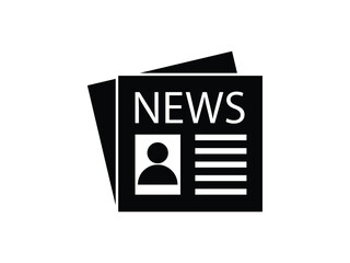 Newspaper icon. News vector illustration EPS10
