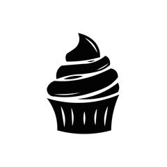 vector illustration of a cupcake