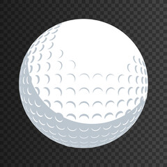 Golf ball isolated eps 10 template