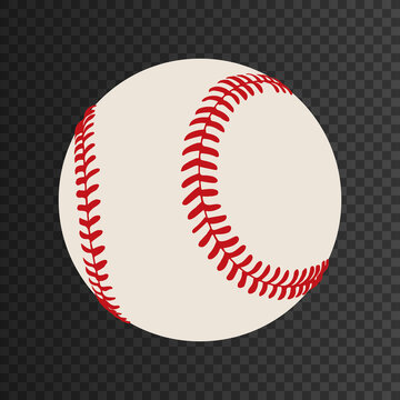Baseball or softball ball isolated eps10