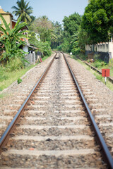 Fototapeta na wymiar voix de chemin de fer du Sri Lanka