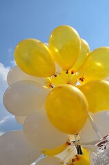 Воздушные шарики в полёте