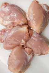 raw chicken thighs without skin