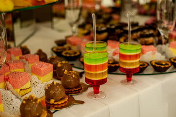 Fruit slicing at the wedding buffet