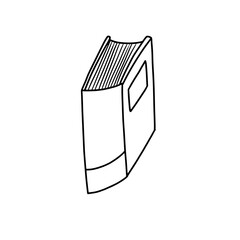 Hand drawn Book doodles. Cute handmade Doodles isolated on white background.