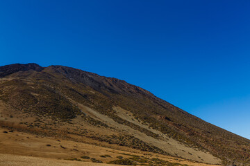 Fototapeta na wymiar The Teide volcano on background of blue sky