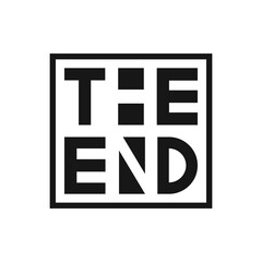 The end - vector self-made text